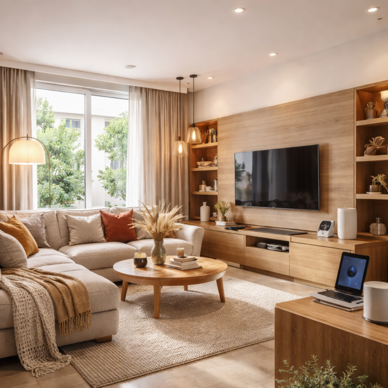Salon connecté et cosy : idées déco modernes pour un confort chaleureux ...