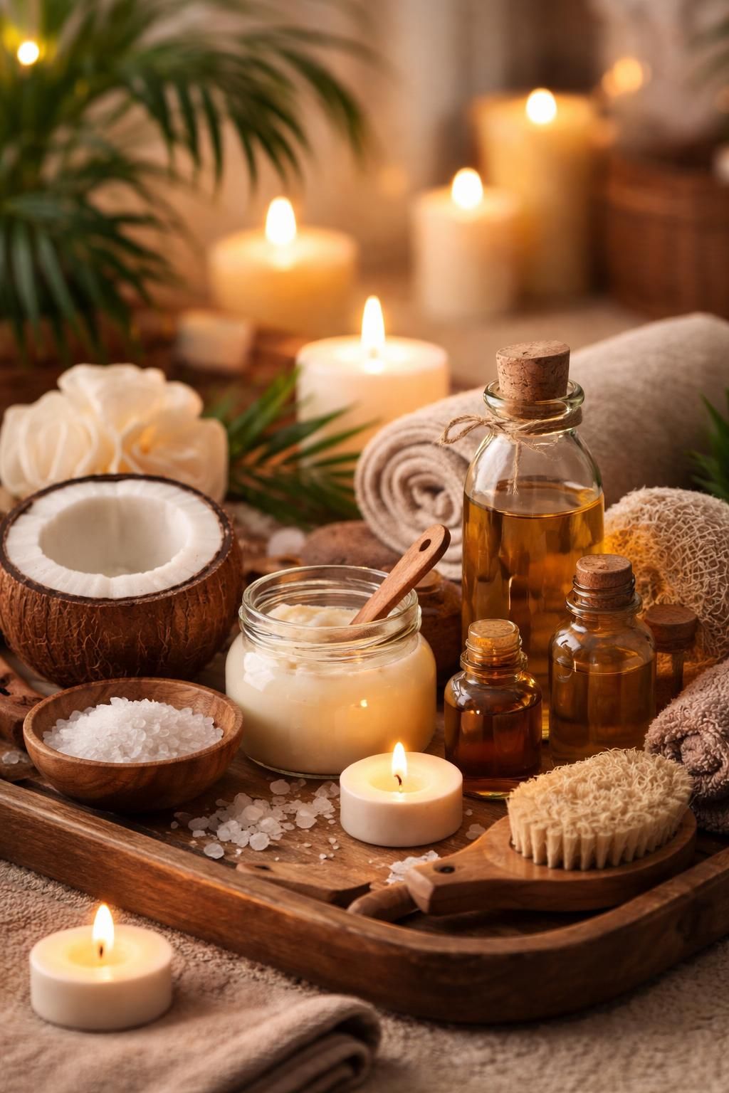 découvrez comment prendre soin de vous à petit prix grâce à un spa maison et des recettes beauté naturelles à base d'huile de coco pour une peau saine et éclatante.