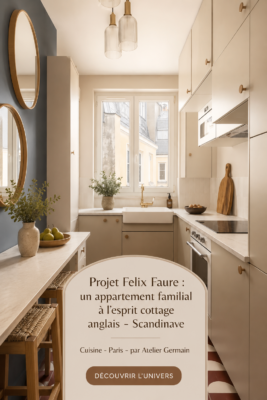 Un appartement cosy avec un mélange de styles cottage anglais et scandinave.