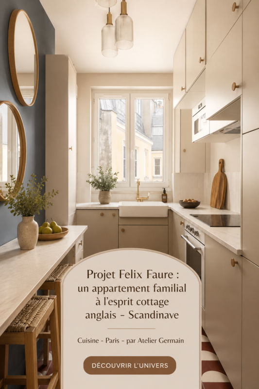Un appartement cosy avec un mélange de styles cottage anglais et scandinave.