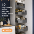 Une cuisine cosy avec des rangements malins intégrés.