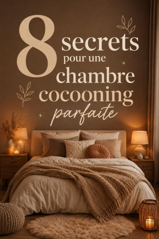 Chambre cozy avec des textiles doux et une ambiance chaleureuse