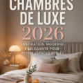Chambre moderne et élégante avec des éléments de décoration cosy