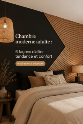 Chambre moderne avec des éléments de décoration cosy