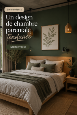 Chambre parentale moderne avec décoration cosy