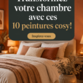 Chambre cosy avec peintures douces et chaleureuses