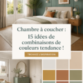 Chambre à coucher cozy avec des couleurs tendance