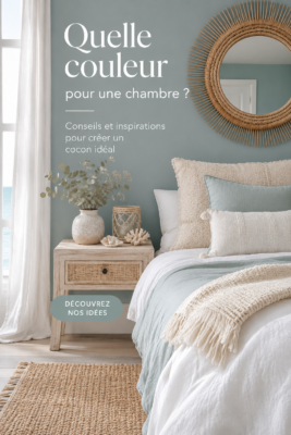 Chambre chaleureuse avec des teintes pastel et accessoires déco cosy