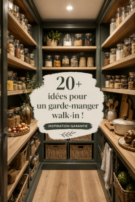 Idées déco pour un garde-manger cosy et pratique.