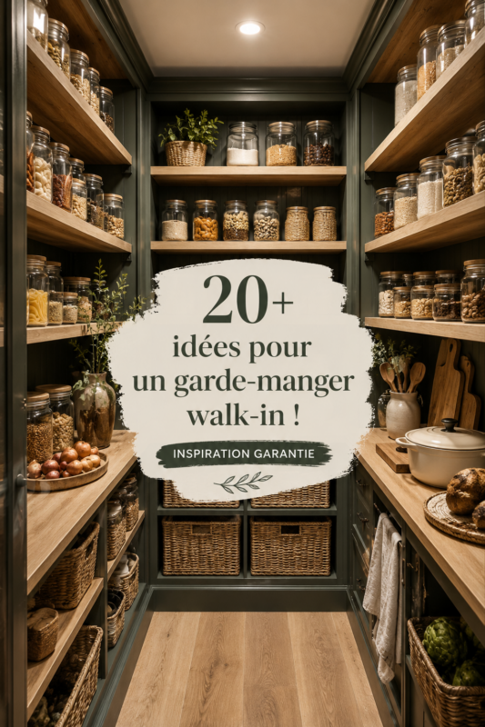 Idées déco pour un garde-manger cosy et pratique.