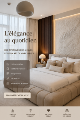 Intérieur moderne et luxueux inspiré de Dubaï avec des touches cozy
