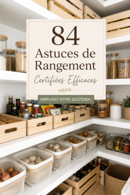 Maison cosy avec astuces de rangement pratiques en action