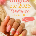 Manucure tendance été 2026 avec des couleurs vives et motifs audacieux.