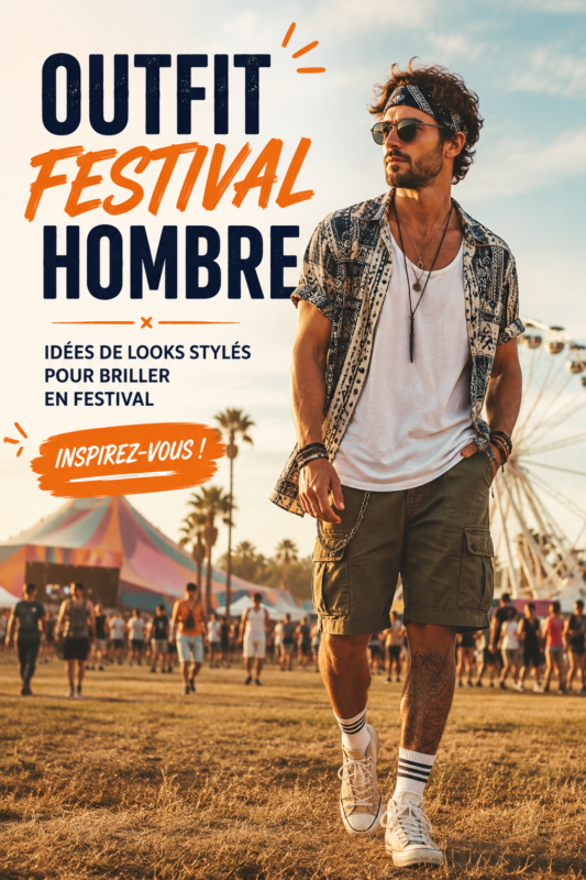 Tenues de festival pour homme avec un style décontracté et élégant.
