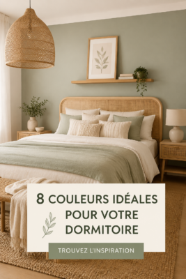 Palette de 8 couleurs tendances pour une chambre chaleureuse