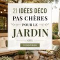 Un jardin décoré avec des éléments économiques et créatifs