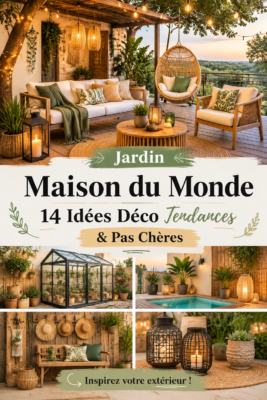 Un jardin cosy avec des éléments de décoration tendance et pas chers