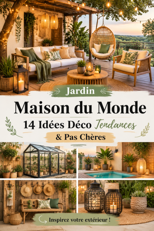 Un jardin cosy avec des éléments de décoration tendance et pas chers