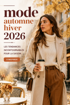 Tendances mode automne-hiver 2026 avec des vêtements confortables et élégants