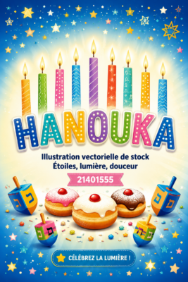 Décoration de table chaleureuse pour Hanouka avec bougies et menora.