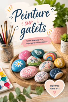 Des galets peints artistiquement pour la décoration intérieure