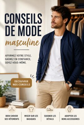 Homme bien habillé avec des conseils de mode masculine