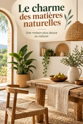 Une décoration intérieure cozy mettant en avant des matières naturelles comme le bois et le lin