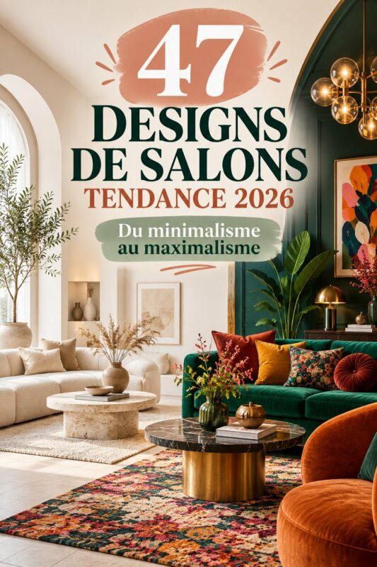 Un salon moderne alliant minimalisme et maximalisme pour un espace cozy