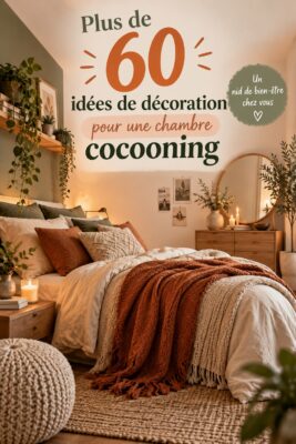 Chambre cocooning élégamment décorée avec des textiles doux et des couleurs apaisantes