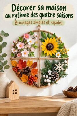 Un intérieur cosy décoré avec des éléments saisonniers
