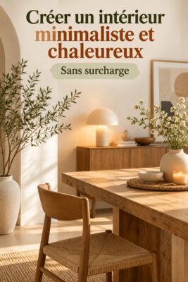 Un salon minimaliste avec des touches cosy, alliant confort et style