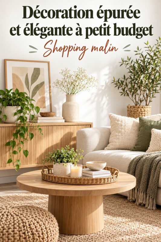 Une salle à manger élégante et minimaliste décorée avec des éléments stylés et abordables.