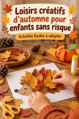 Bricolages d'automne sécurisés pour enfants, activités créatives