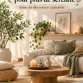 Un salon cozy avec des teintes apaisantes et des textures douces.